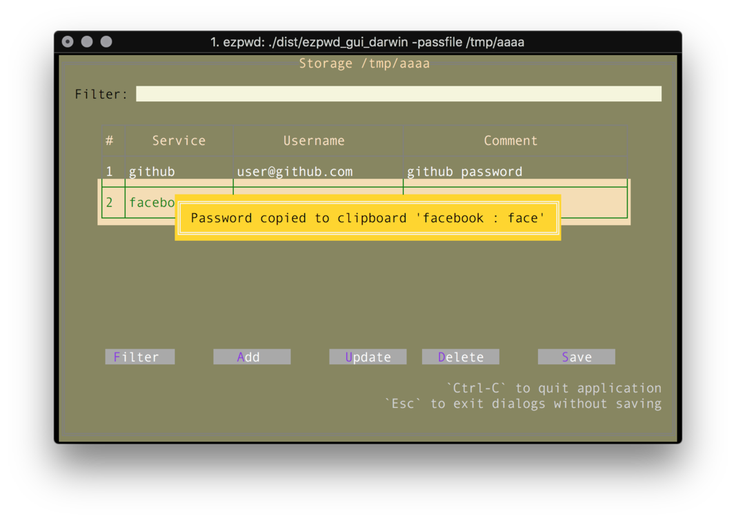 Empty passwords table